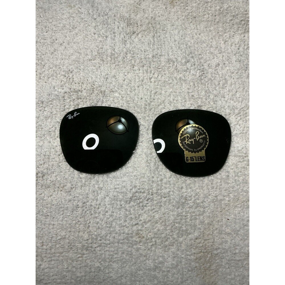Authentic Ray-Ban G-15 Glass Replacement Lenses 55mm Green OEM Original Sticker